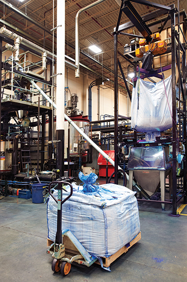 Offset, Gravure Ink Pigments Weighed by Bulk Bag Discharging Systems